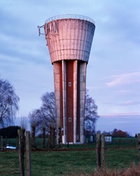 Watertoren Kortenberg bij zonsopgang